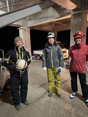 降雪作業が進んでいます！